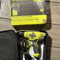 ryobi 5.5 Amp Corded 3/8 in. Variable Speed Compact Drill/Driver with Bag (normal wear) 