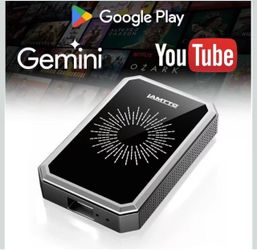 New Wireless CarPlay Adapter with Gemini AI and Google Play