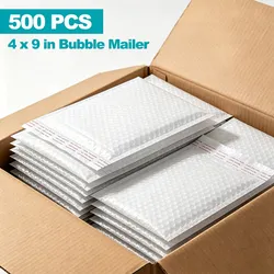 500pcs White Bubble Envelopes 4x7 Self-Sealing Padded Mailers