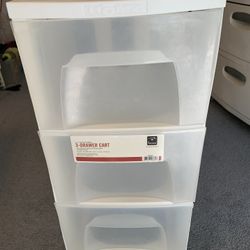 White Storage Drawers 