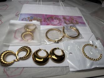 Gold Hoops Stainless Steel
