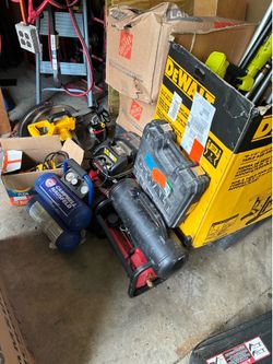 Tool & Home Improvement Pallet – DeWalt, Ryobi, Samsung Microwave, Air Compressors & More