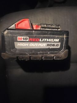 Two Milwaukee Batteries 5.0/6.0XC