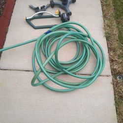 Water Hose With Sprinkler