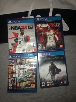 4 ps4 video games in good condition