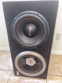 American Bass Subwoofer Box Dual 12” Ported Enclosure Sony Xplod Untested