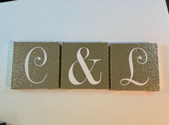 Sequined Letter Decor