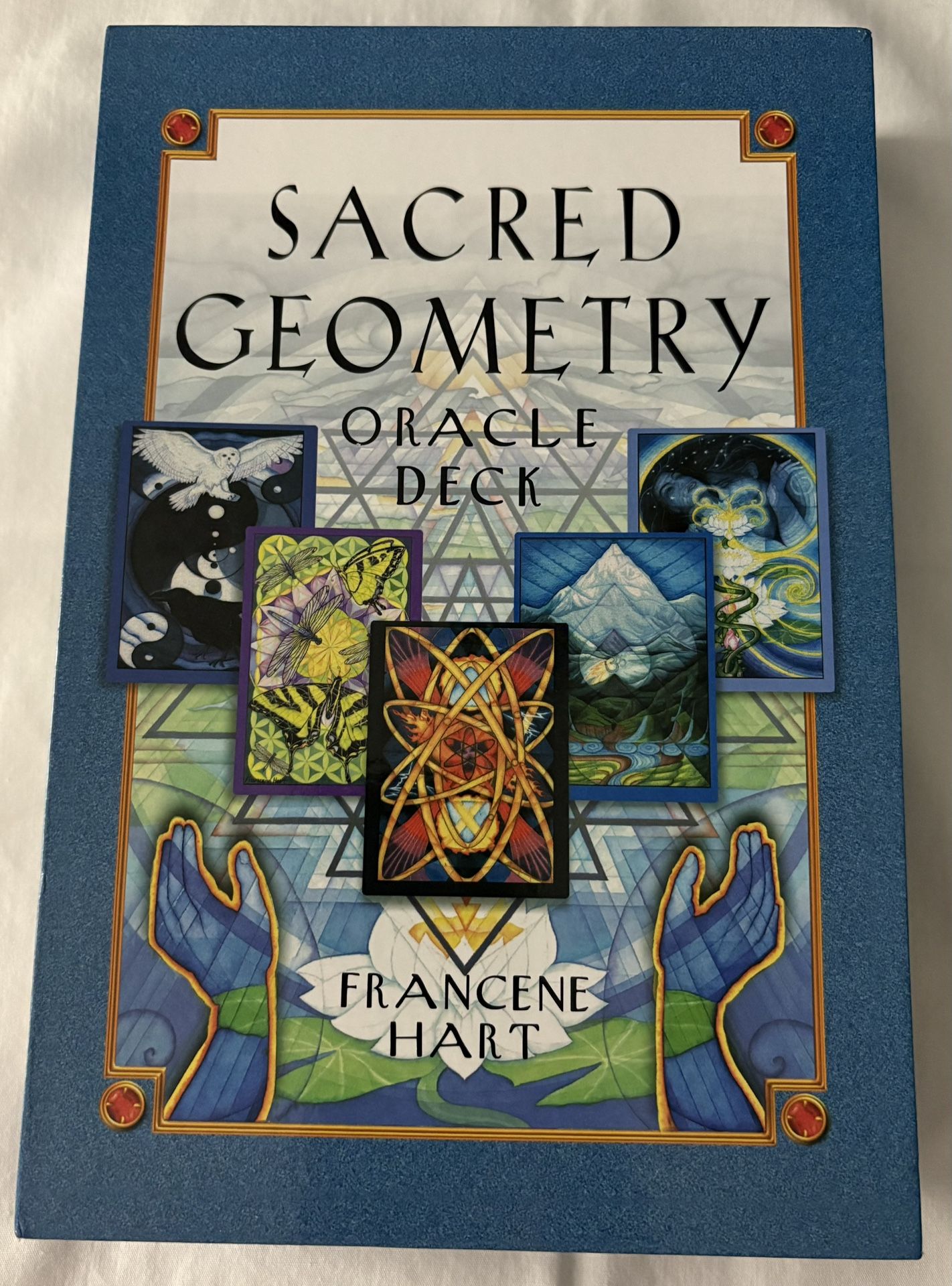 Sacred Geometry Oracle Deck by Francene Hart 64 Cards with 152-Page Guidebook