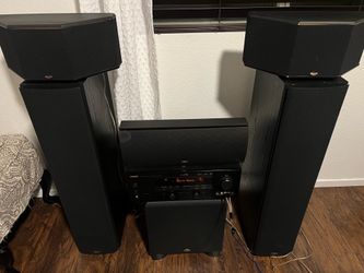 Klipsch and Yamaha receiver $390 obo