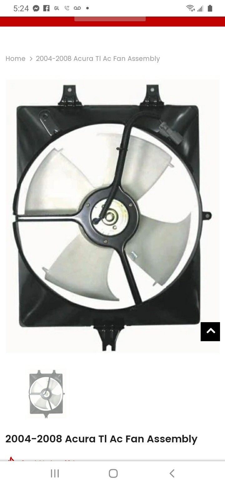 Acura TL Condenser Fan