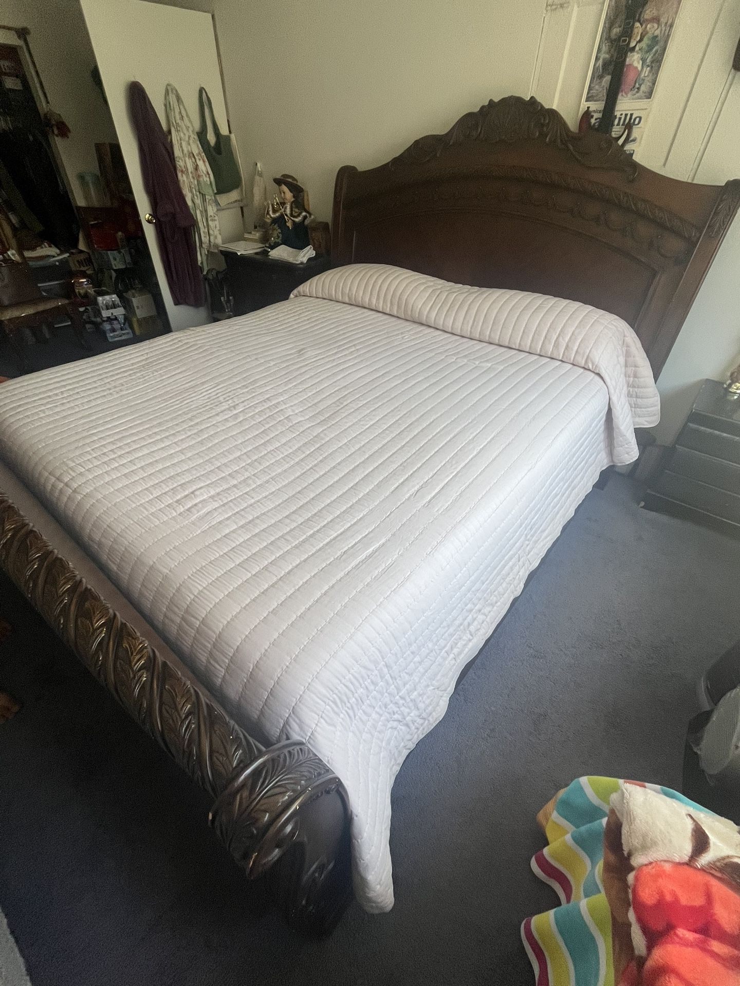California King Sized Mattress & Frame