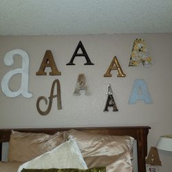 Letter A  WALL DECORATION 