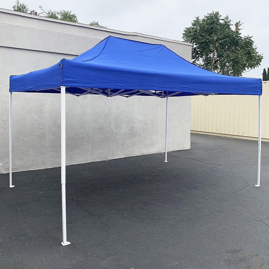 (New) $155 Large 10x15 FT Heavy-Duty Popup Canopy Instant Shade Quick Open w/ Carry Bag
