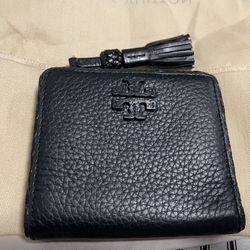 Tory Burch Pebbled Leather Small Wallet