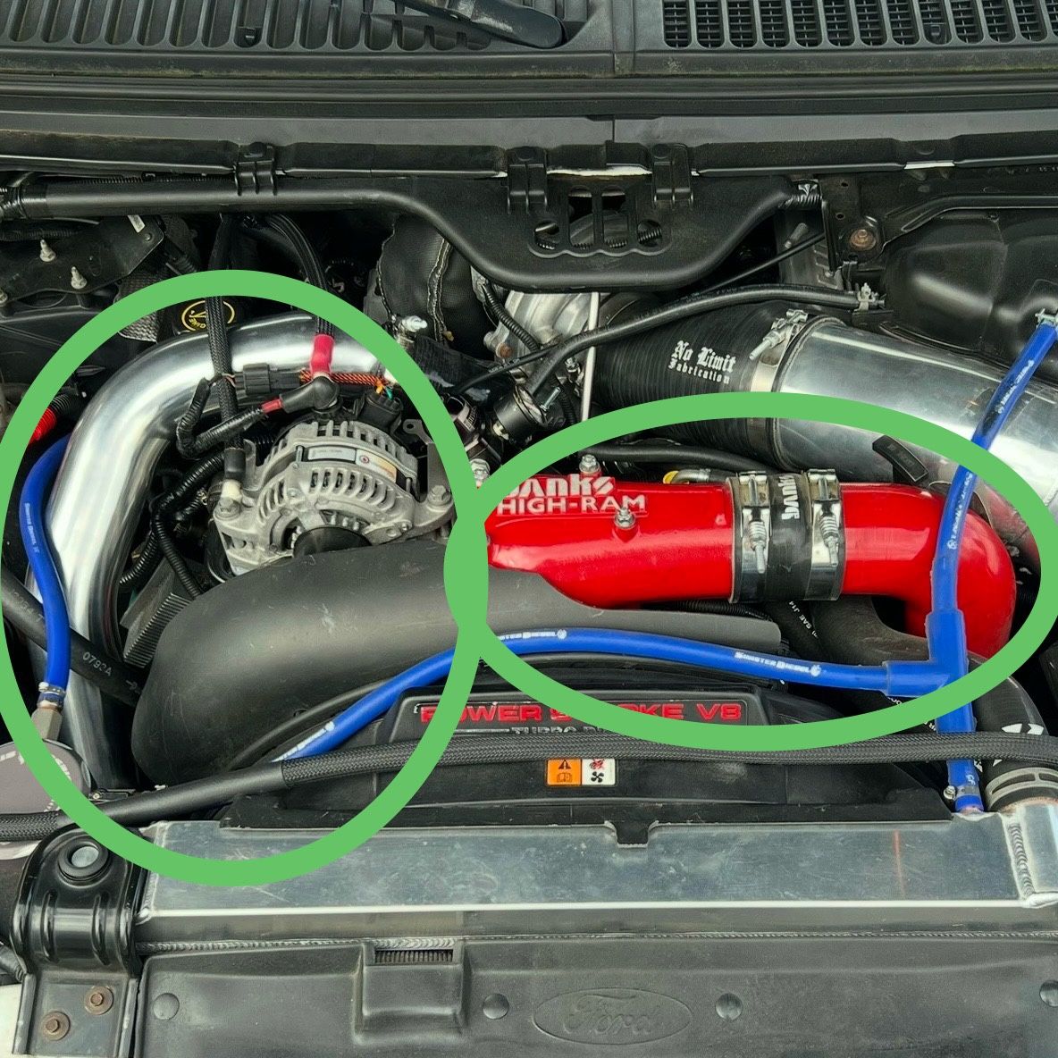 Ford 6.0 Intercooler Pipes