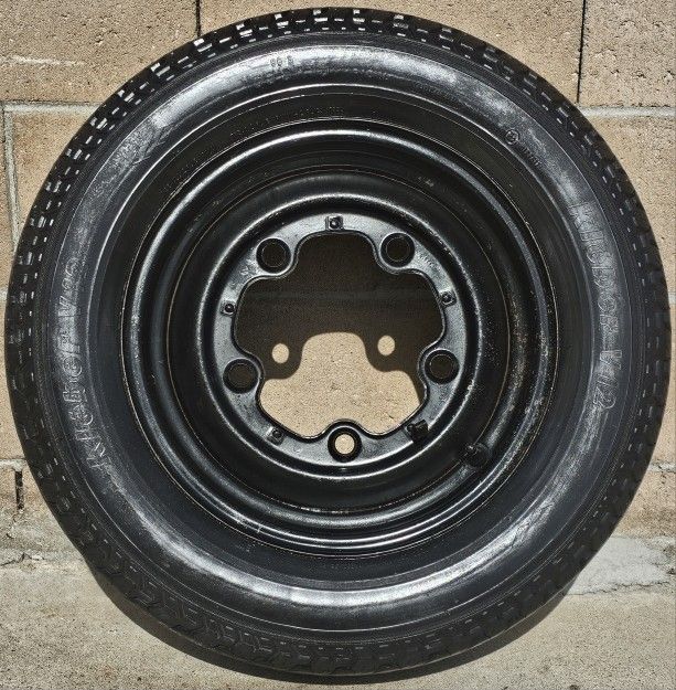 Volkswagen Karmann Ghia Wheel OEM 56-66 Steel Black 15" x 4.5"
