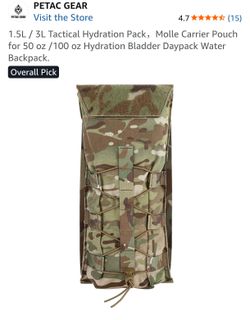 1.5L / 3L Tactical Hydration Pack **BLADDER NOT INCLUDED**