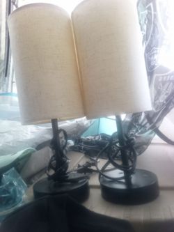 Matching bedside lamps