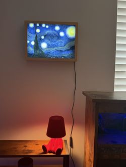 The Starry Night Table Lamp or Hanging LED Portrait