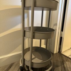 Rolling Round metal Shelves 