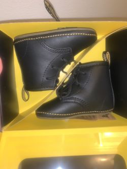 Baby Dr Marten Crib Shoes Size 3