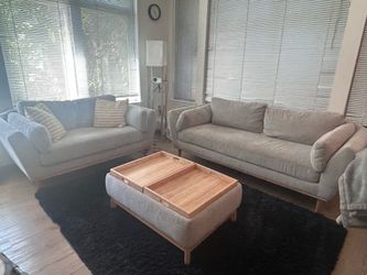 Sofa, love seat and ottoman