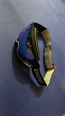 POC Opsin Ski Goggles Partly Sunny Blue Lens - Uranium Black Frame