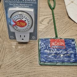 Aquarium Light Timer & Net