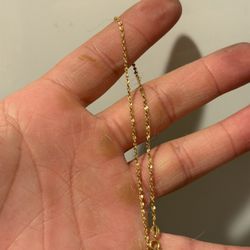 14k Solid Gold Necklace 