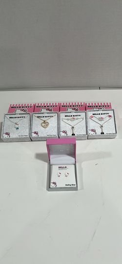 hello kitty jewelry! all brand new! bracelets, necklace, and earings! 90$ for all!