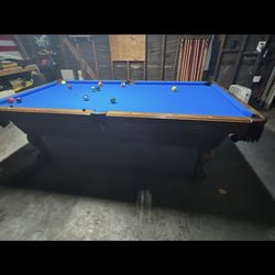 8ft Slate Pool Table