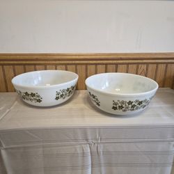 Vintage Pyrex Spring Blossom / Crazy Daisy 4QT Mixing Bowls