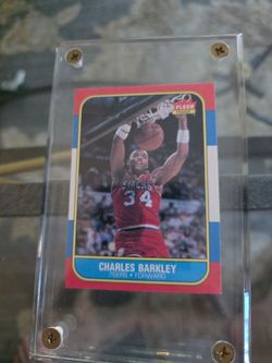 1986 Fleer Charles Barkley Rookie card