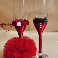 Wedding /engagement Vine Glasses