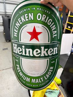 Heineken beer sign
