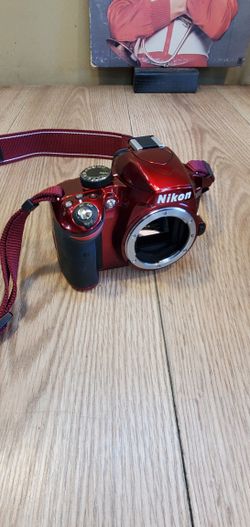 Nikon D3200 RED Camera Body Like-New
