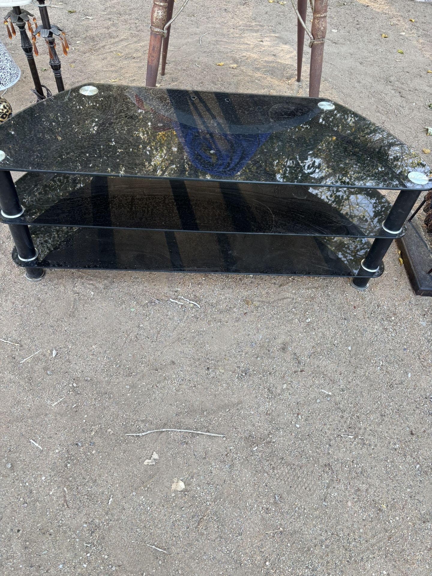 Glass TV Stand