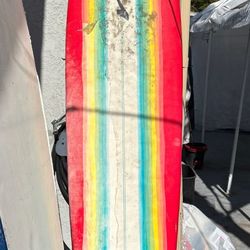 8' And 9' Softop Longboard Surfboards 
