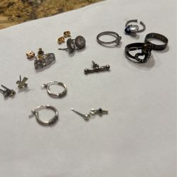 Jewelry Earings & Rings 💍 With Or CZ Studs 