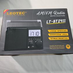 Leotec LT-BT2411 AM/FM Bluetooth Radio