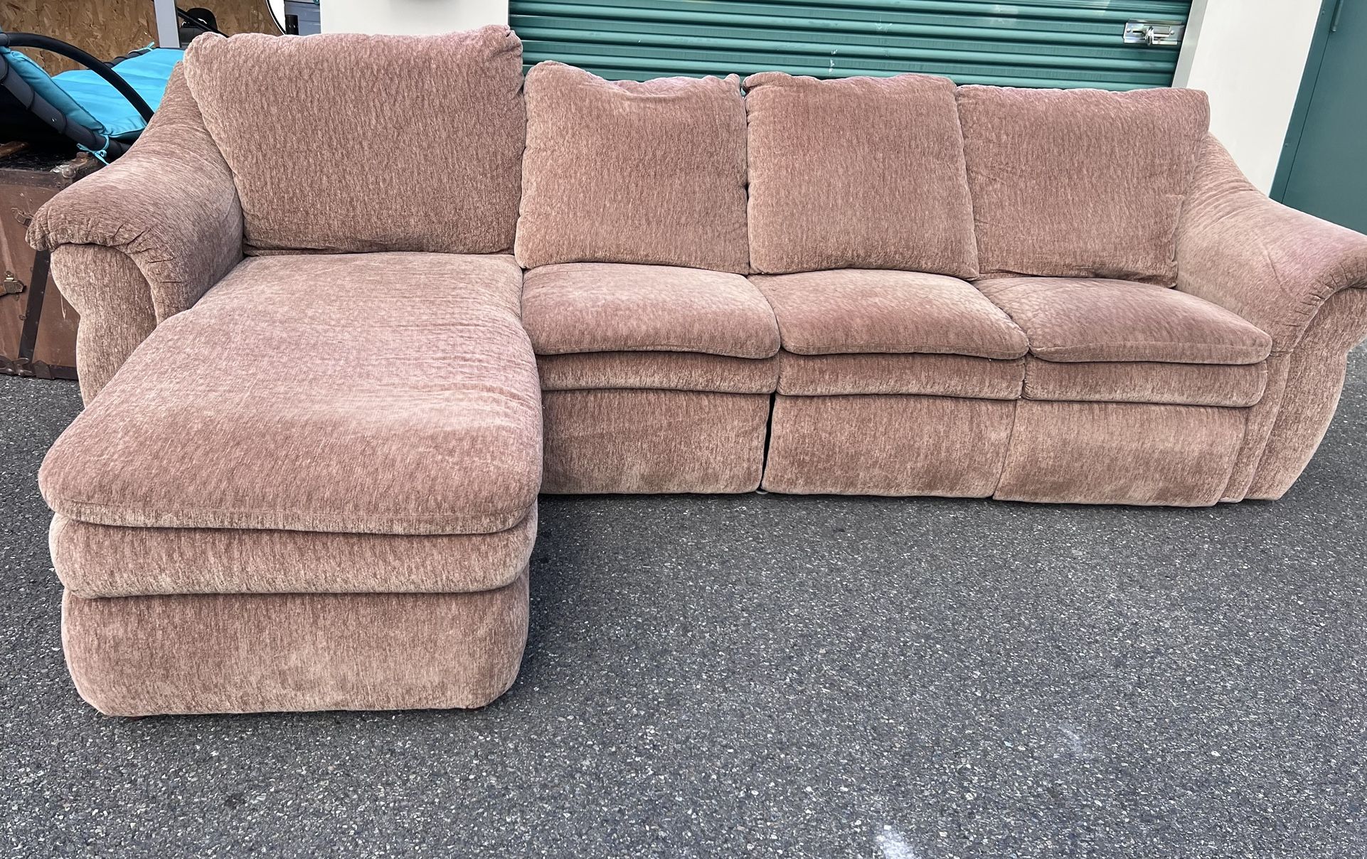La-Z-Boy three-piece sectional with electric recliner