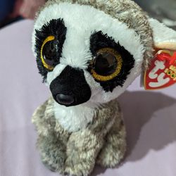 NEW
2001 Ty Beanie Baby Boos Linus Lemur Plush Stuffed Animals 