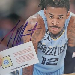 Ja Morant Autographed Photo
