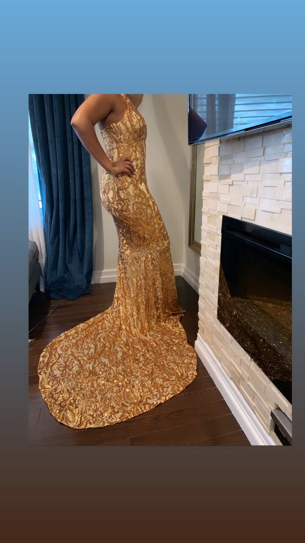 Gold SEQUIN GOWN