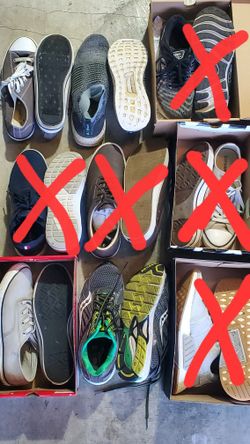 4 PAIRS ALL For $30 - Men Walking Shoes Converse Flat Size 9.5 10 Running Adidas All Star