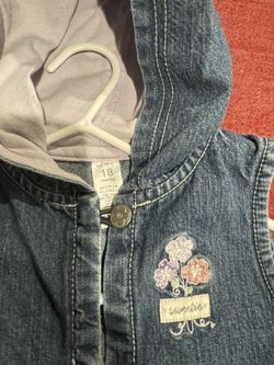Denim Dress With Hoodie