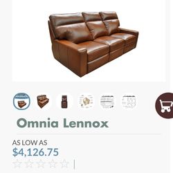Lennox Leather Reclining Sofa