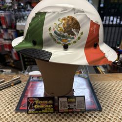 LIFT Full Brim Mexican Flag Design Safety Hard Hat