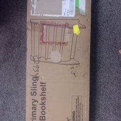 Kidkraft Wood And Canvas Primary Sling Bookshelf For Kids