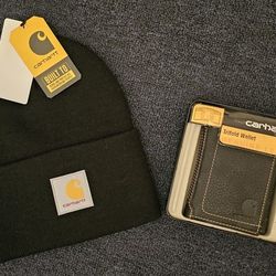 Carhartt Wallet And Beanie Combo (Black)